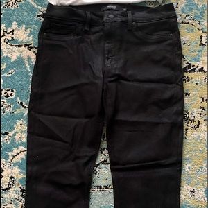 Shiny Hudson black skinnies